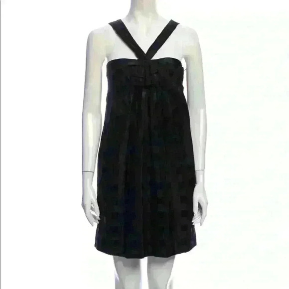 Marc by marc jacobs black printed mini dress - Picture 1 of 5